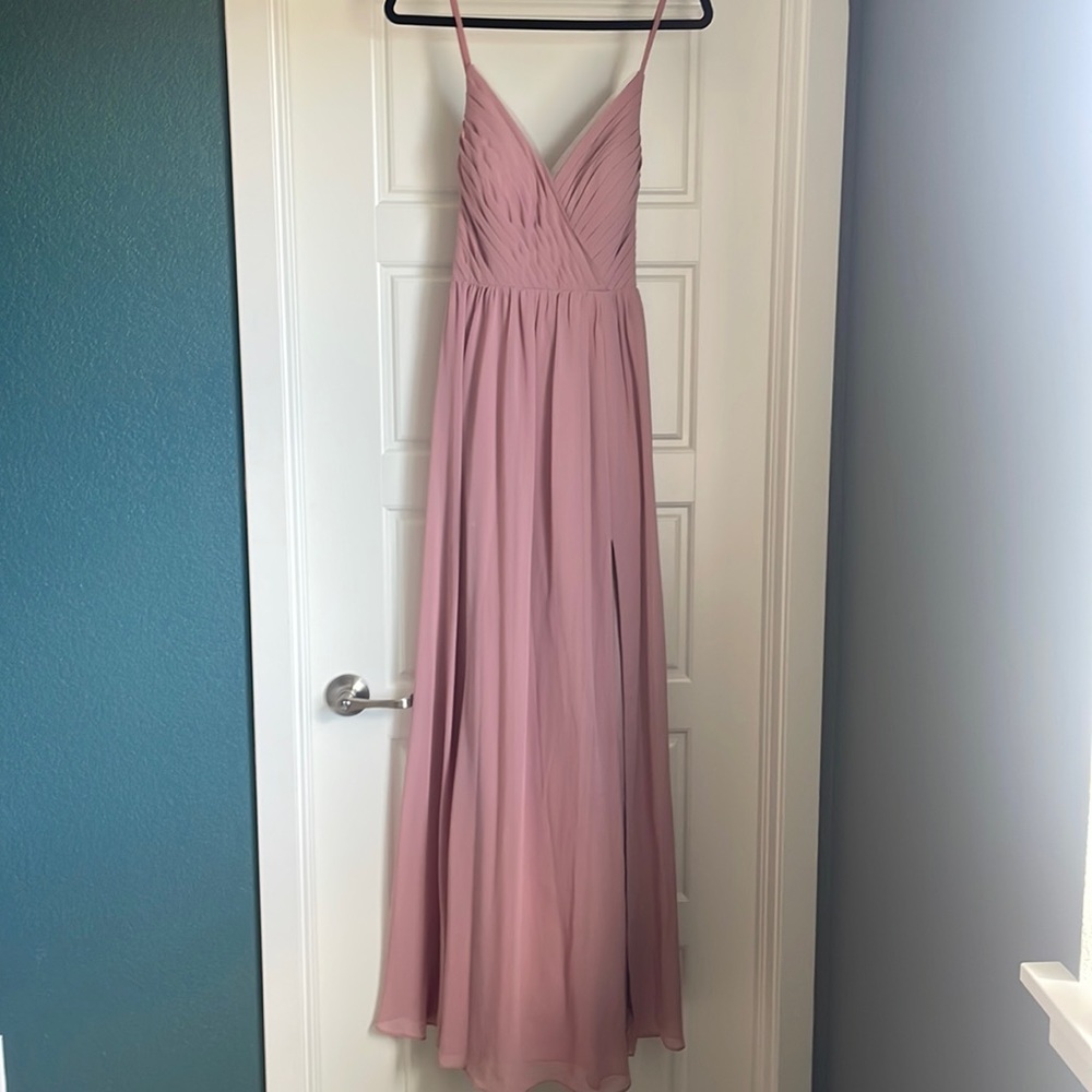 Dusty rose bridesmaid dress